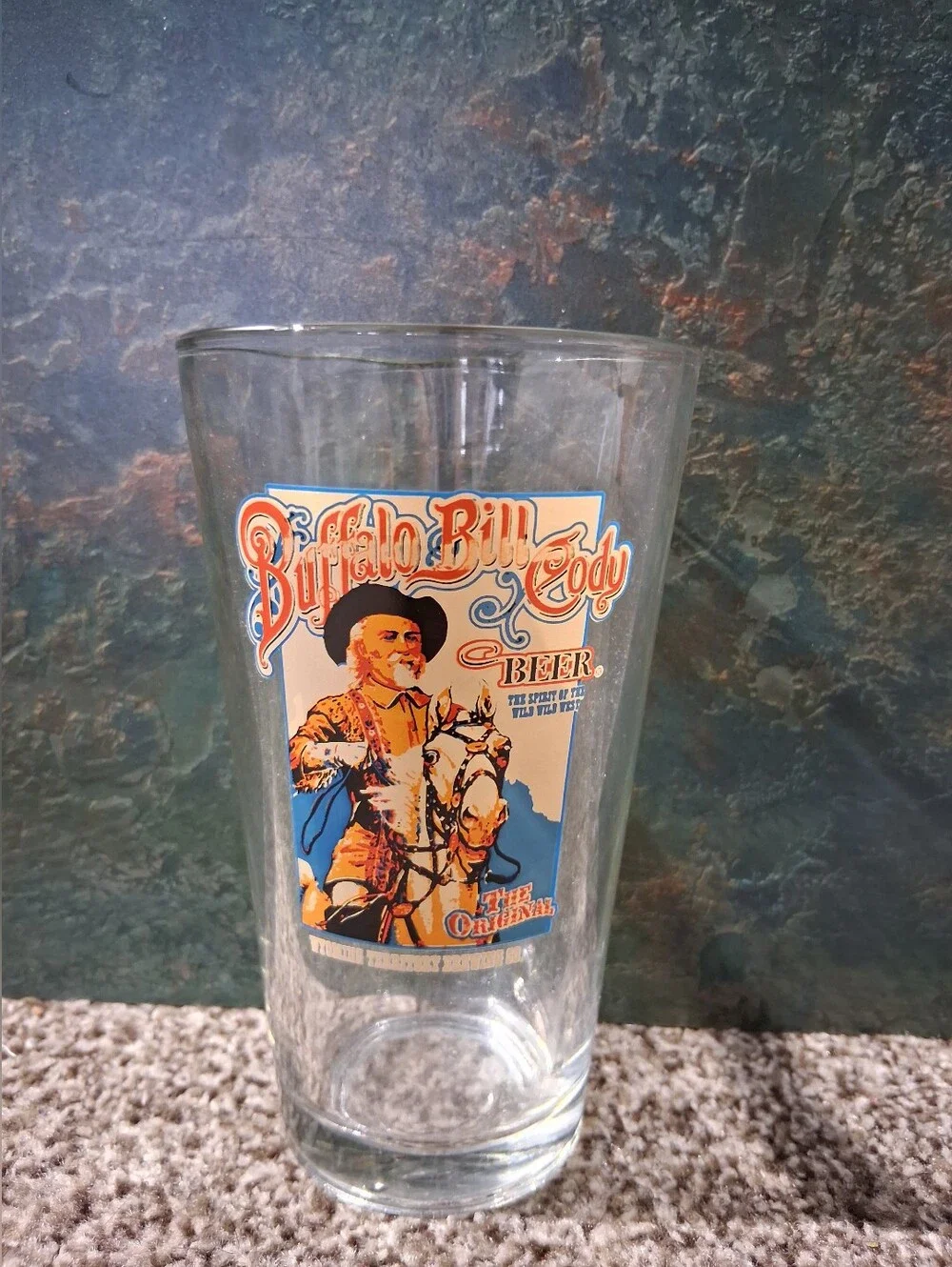 Buffalo Bill Cody Vintage Style Beer Glass